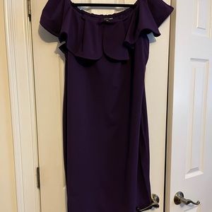 Dinner In The Gazebo- Off The Shoulder MIDI Dress